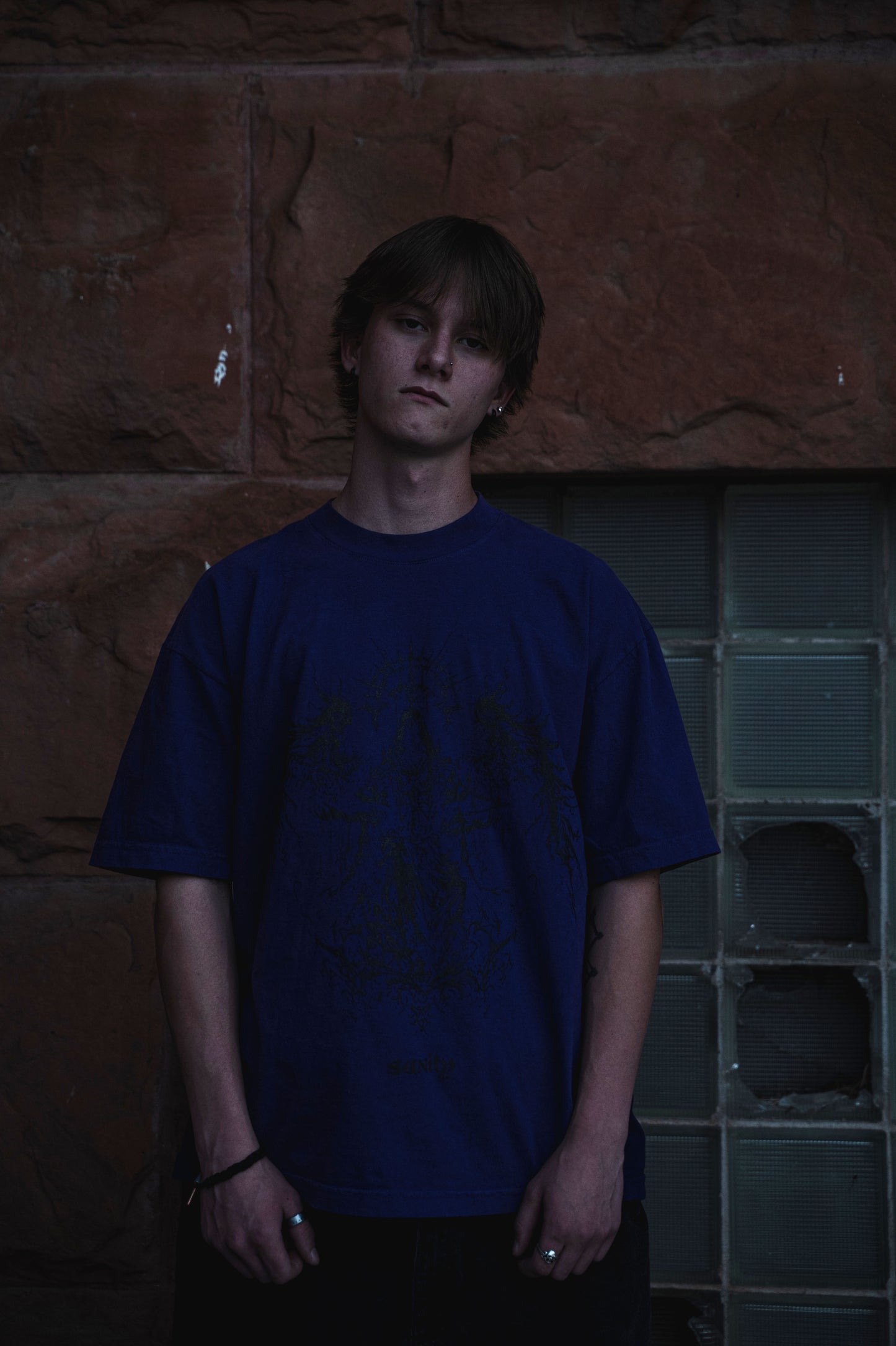 Dark purple Spirits t-shirt showing vibrant print colors